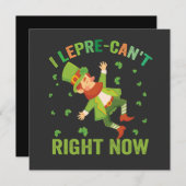 Ich lepre-can't just Funny St Patrick's Day Einladung (Vorne/Hinten)