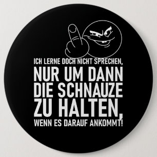 ICH LERNE DOCH NICHT SPRECHEN BUTTON