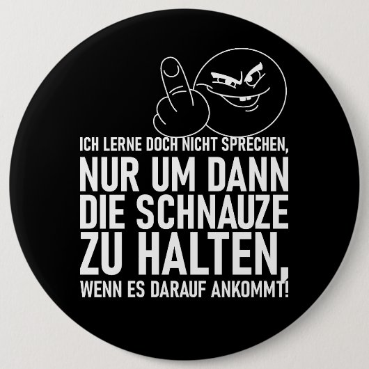 ICH LERNE DOCH NICHT SPRECHEN BUTTON (Vorderseite)