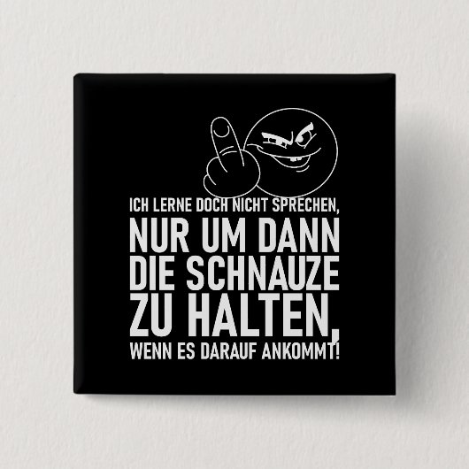 ICH LERNE DOCH NICHT SPRECHEN BUTTON (Vorderseite)