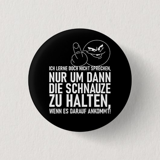 ICH LERNE DOCH NICHT SPRECHEN BUTTON (Vorderseite)