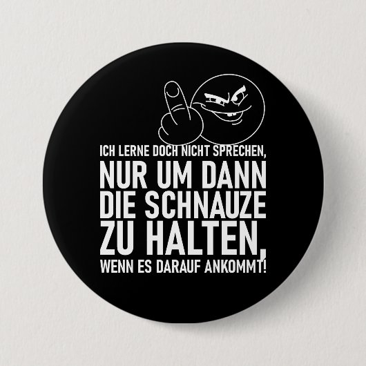 ICH LERNE DOCH NICHT SPRECHEN BUTTON (Vorderseite)