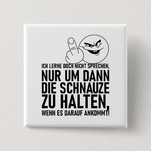 ICH LERNE DOCH NICHT SPRECHEN BUTTON (Vorderseite)