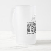 ICH LERNE DOCH NICHT SPRECHEN MATTGLAS BIERGLAS (Vorderseite Links)