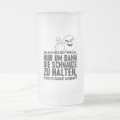 ICH LERNE DOCH NICHT SPRECHEN MATTGLAS BIERGLAS (Mittel)