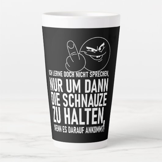 ICH LERNE DOCH NICHT SPRECHEN MILCHTASSE (Vorderseite)