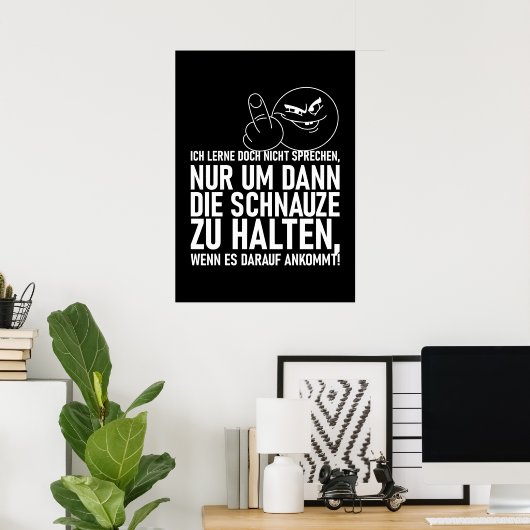ICH LERNE DOCH NICHT SPRECHEN POSTER (Heimbüro)