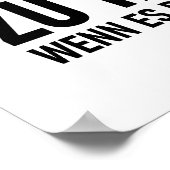 ICH LERNE DOCH NICHT SPRECHEN POSTER (Ecke)