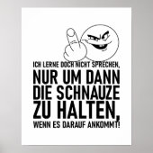 ICH LERNE DOCH NICHT SPRECHEN POSTER (Vorne)