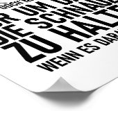 ICH LERNE DOCH NICHT SPRECHEN POSTER (Ecke)