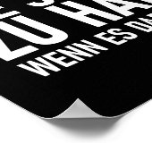 ICH LERNE DOCH NICHT SPRECHEN POSTER (Ecke)