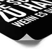 ICH LERNE DOCH NICHT SPRECHEN POSTER (Ecke)