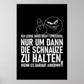 ICH LERNE DOCH NICHT SPRECHEN POSTER (Vorne)