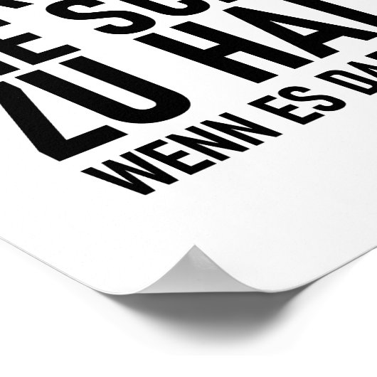 ICH LERNE DOCH NICHT SPRECHEN POSTER (Ecke)