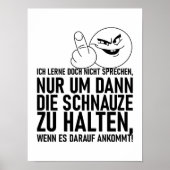 ICH LERNE DOCH NICHT SPRECHEN POSTER (Vorne)