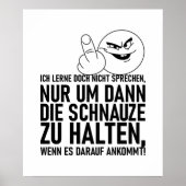 ICH LERNE DOCH NICHT SPRECHEN POSTER (Vorne)