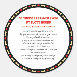 Ich lernte aus meinem Plotterschuh lustige Dinge Runder Aufkleber