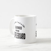 Ich lernte vom Shuffleboard. Kaffeetasse (Vorderseite Links)