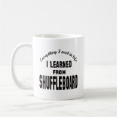 Ich lernte vom Shuffleboard. Kaffeetasse (Links)
