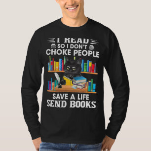 Ich lese also ich nicht Choke Leute Retro Black Ca T-Shirt