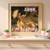 Ich lese Altered Art, Maximalist Bookish Poster