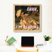 Ich lese Altered Art, Maximalist Bookish Poster
