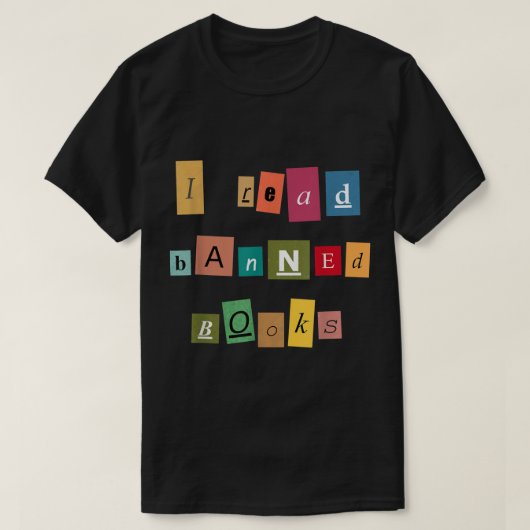 Ich lese Banned Books - Funny Reader T - Shirt (Design vorne)