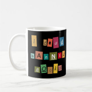Ich lese Banned Books - Funny Reader T - Shirt Kaffeetasse