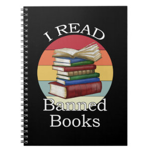 Ich lese Banned Books Librarian Bookworter Book Re Notizblock