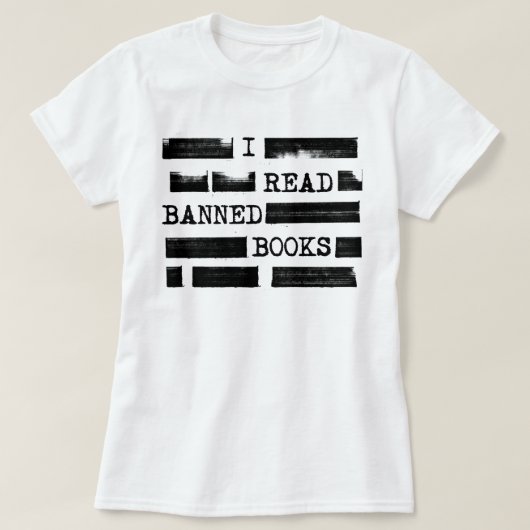 Ich lese Banned Books neu gelesen T-Shirt (Design vorne)