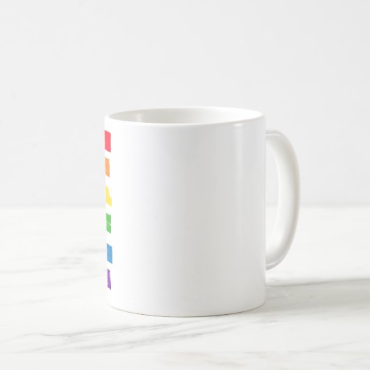 Ich lese "Banned Books Rainbow" Kaffeetasse (VorderseiteRechts)