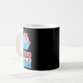 Ich lese Banned Books Reader Bookworm Kaffeetasse (Vorderseite Links)