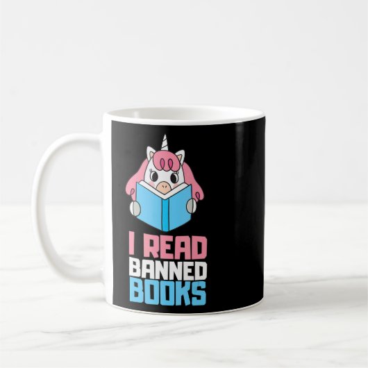 Ich lese Banned Books Reader Bookworm Kaffeetasse (Links)