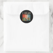 Ich lese Banned Books Reader Bookworm Runder Aufkleber (Tasche)