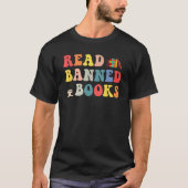 Ich lese Banned Books Reader Bookworm T-Shirt (Vorderseite)