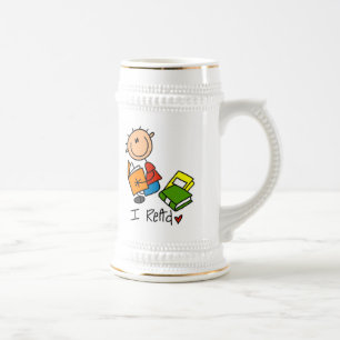 Ich lese bierglas
