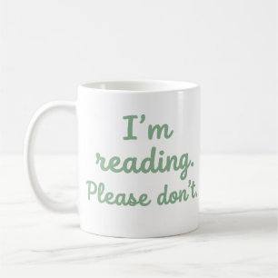 Ich lese, bitte nicht lustig, Buchliebhaber-Tasse Kaffeetasse