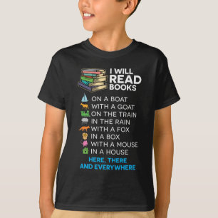 Ich lese Bücher auf einem Boot und überall lesen T-Shirt