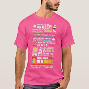 Ich lese Bücher auf einem Bootlesen Geschenk zum L T-Shirt