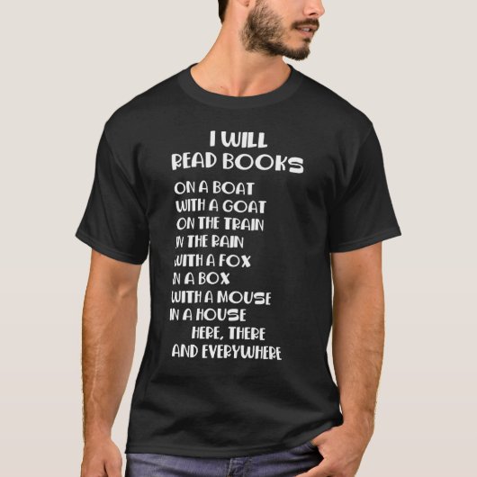 Ich lese Bücher, die Männer lesen T-Shirt (Vorderseite)