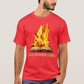 Ich lese Bücher, die verboten sind Buchwürmer Buch T-Shirt
