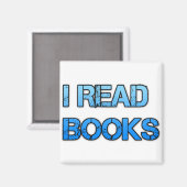 Ich lese Bücher Magnet (Vorderseite/Rückseite)