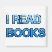 Ich lese Bücher Magnet (Vorne)