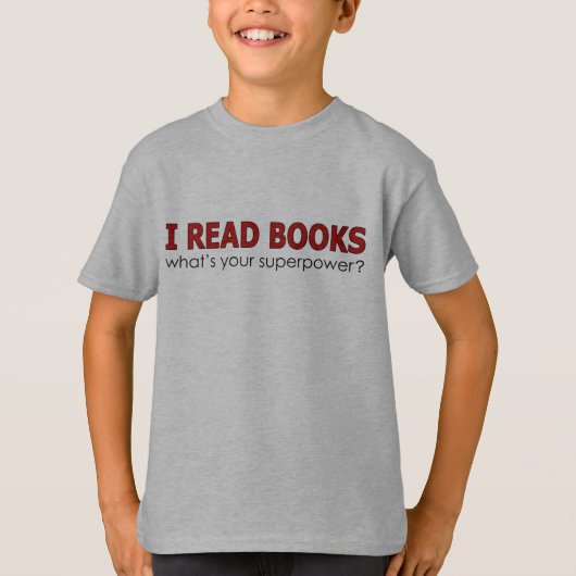 ICH LESE BÜCHER T-Shirt (Vorderseite)