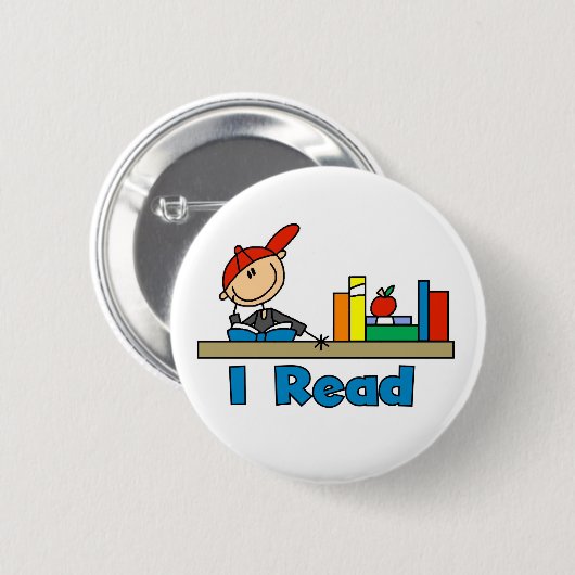 Ich lese button (Vorne & Hinten)