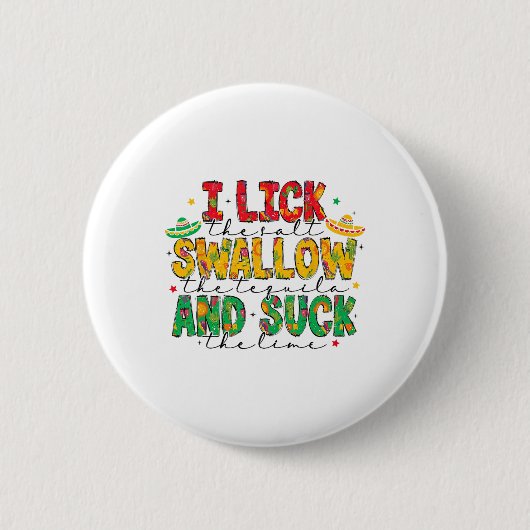 Ich lese das Salz schlucken Tequila Cinco De Mayo Button (Vorderseite)