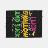 Ich lese das Salz schlucken Tequila Cinco De Mayo Fleecedecke (Vorderseite (Horizontal))
