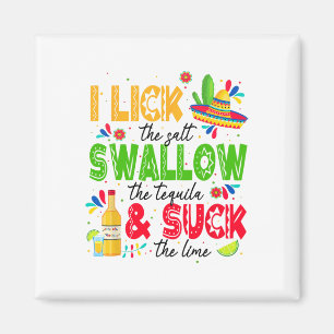 Ich lese das Salz schlucken Tequila Cinco De Mayo Magnet