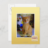 Ich lese deine Zeitschrift Postkarte (Vorne/Hinten)