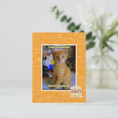 Ich lese deine Zeitschrift Postkarte (Stehend Vorderseite)